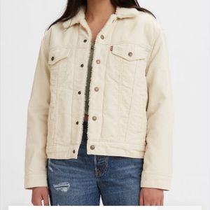 Levi’s Cream Corduroy Trucker Jacket